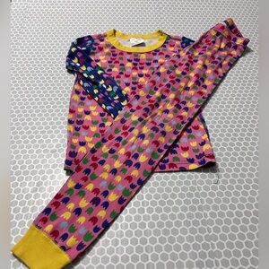 Hanna Andersson Girls Colorful Tulip Theme PJ Set

Size 8